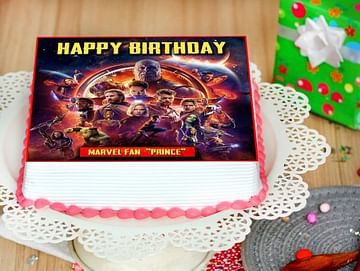 Buy Avengers Square Poster Cake 1 Avenger Hero