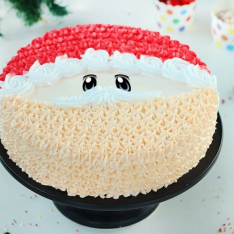 Santa Theme Cream Cake