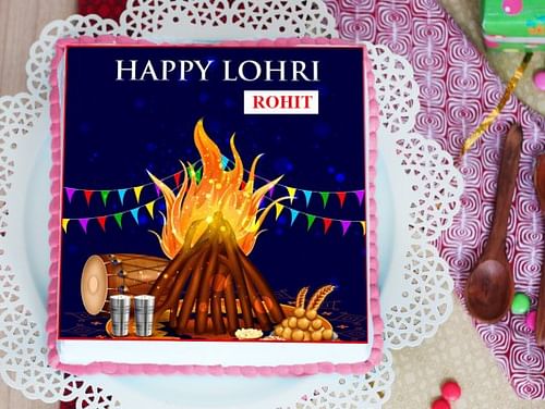 Buy Square Shaped Lohri Poster Cake Lohri Di Mithas Poster Cake Here you can explore hq happy birthday cake transparent illustrations, icons and clipart with filter setting like size, type, color etc. lohri di mithas poster cake