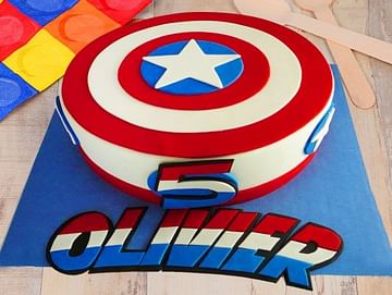 Buy Captain America Fondant Cake The First Avenger