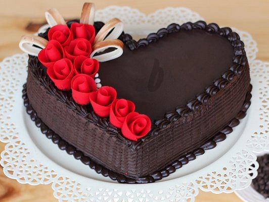 Buy Heart Shaped Choco Truffle Cake-Dark Magic