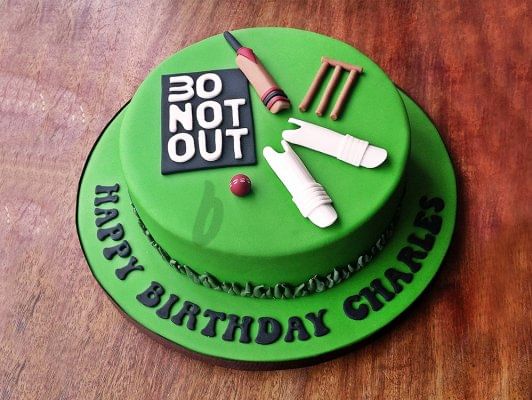 Buy Cricket Theme Cake 1 Cricket Mania Boys birthday cakes, from young boys to men amazing designs, great tasting cake, by fun cakes. cricket mania