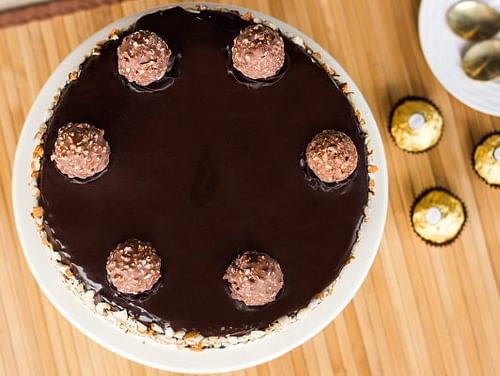 Buy Ferrero Rocher Cake Rocher Aholic S Fantasy Use cake strips to help the cake bake slowly and evenly from the edges, so the center doesn't puff up. rocher aholic s fantasy