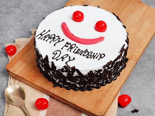 Buy Friendship Day Black Forest Cake 1 Friends Forever Gateau All that is left after making the cake is to slice it and enjoy with your favourite people on earth! friends forever gateau