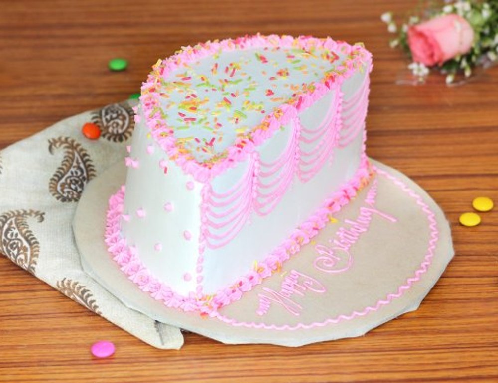 Buy Half Birthday Theme Cream Half Birthday Cake