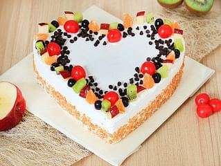 Heart Shaped Fruit Cake Heart Shaped Fruit Cake
