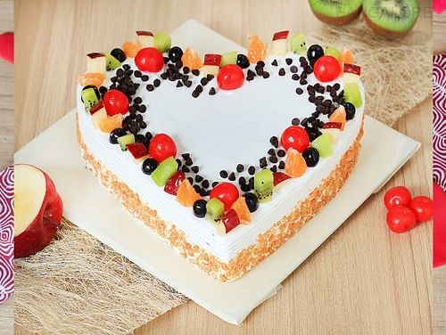 Buy Heart Shaped Fruit Cake 1 A Tutty Fruity Tale Bangalore bakers provides best online cakes, order now to get best discounts on fresh cakes, with same day delivery, midnight delivery, and fixed time delivery options. a tutty fruity tale