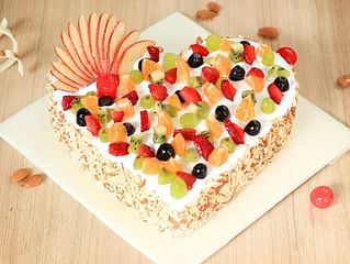 Fruity By Nature - Heart Shaped Mixed Fruit Cake Fruity By Nature - Heart Shaped Mixed Fruit Cake