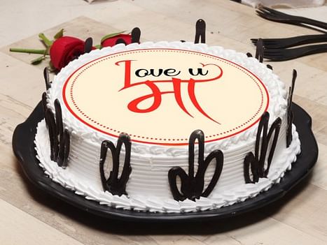 Buy Love You Maa Poster Cake-Love U Maa Cake