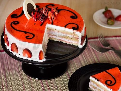 Buy Strawberry Cake Strawberry Impulse #homemade #cakedesign #cakeart #cakedecorating #chocolatelover #jicakes #smiledekhdekho bakingo cream rose cake tik tok i'd @saqibansari2818 7078718967 call me. bakingo