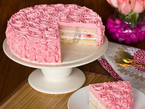 Buy Pretty Pink Rose Cake Pink Heaven