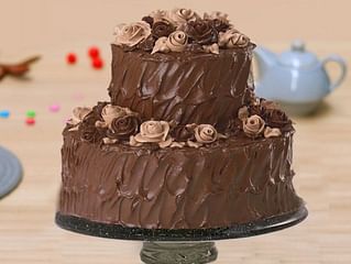 Two Tier Party Cake Two Tier Party Cake