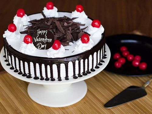 Buy Valentines Day Black Forest Cake-Valentine Black ...