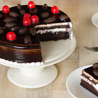 Slice View of German Black Forest Cake