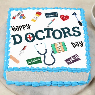 Doctors Day Poster Cake