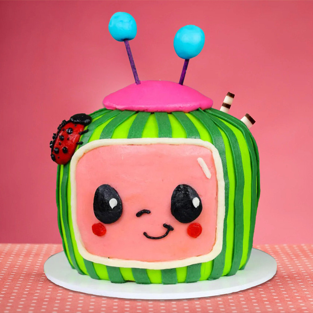 Buy Yummy And Adorable Cocomelon Cake-Smiley Cocomelon Cake