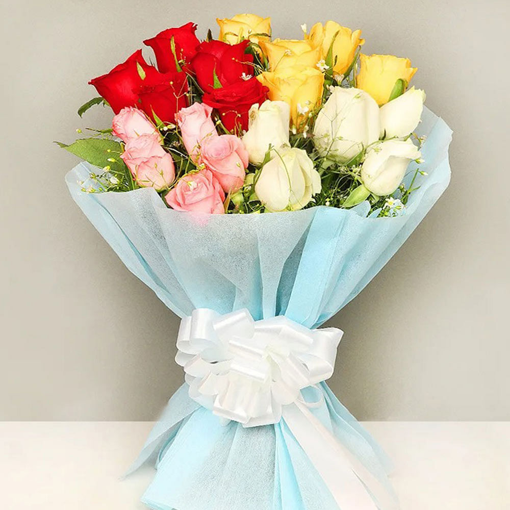 Buy Mix N Match Rosy Bouquet-Vibrant Flower Bouquet