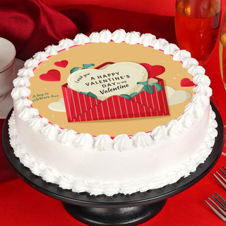 2021 Valentines Day Poster Cake