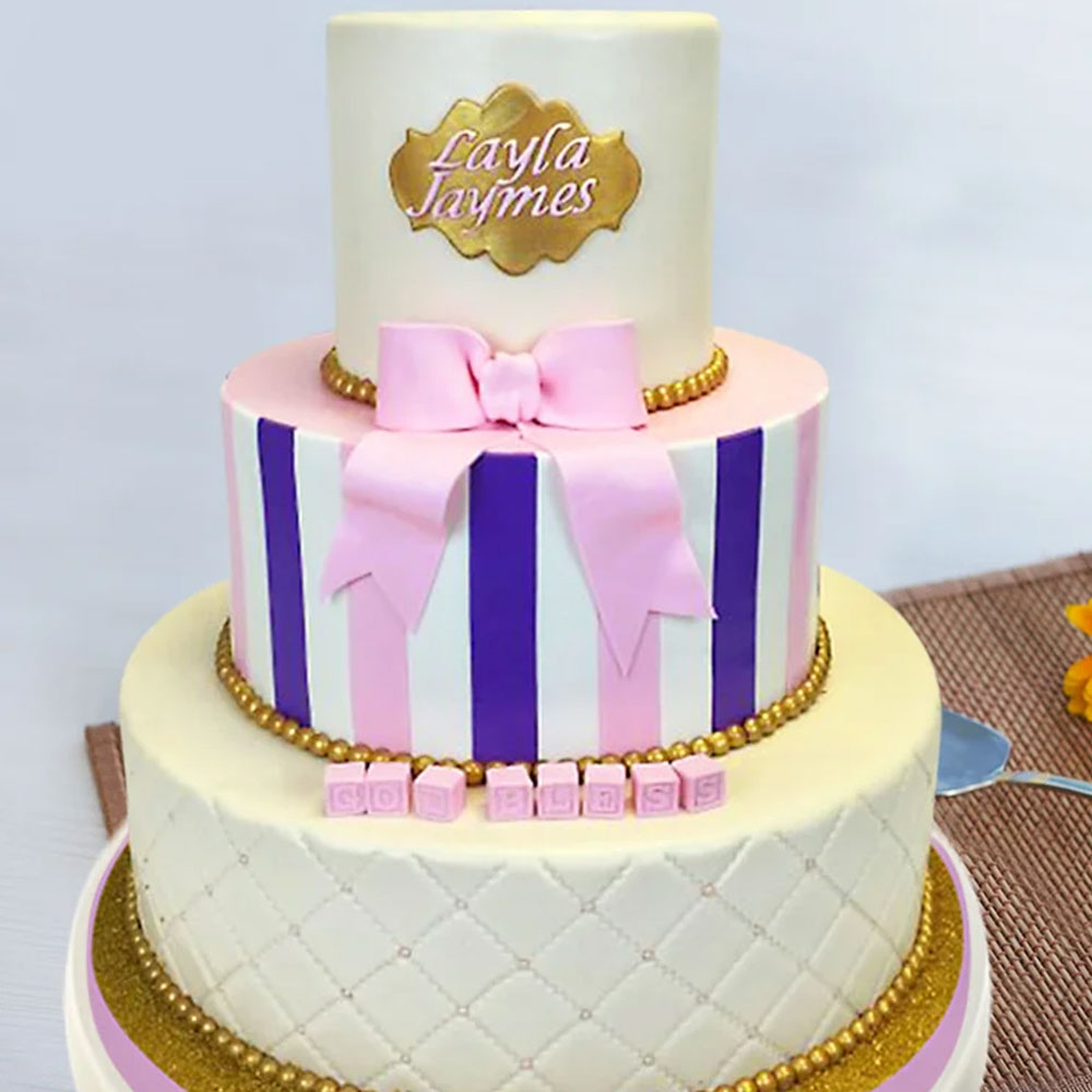 3 Tier Bow Party Cake