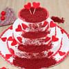 Radient Emotion - 3 Tier Red Velvet Cake