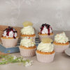 6 Blueberry Pineapple Vanilla Cupcakes