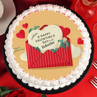 2021 Valentines Day Poster Cake