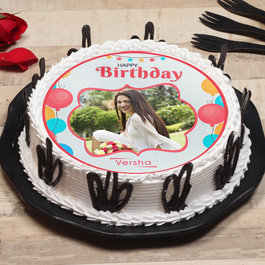 Birthday Exuberance - A Photo Cake For Birthday Celebration