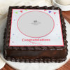 Top view of Send Colorful Confetti Love Photo Cake for Best Wishes