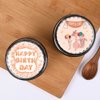 Happy Birthday Print Jar Cake