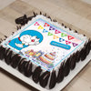 Side view of Doraemon Poster Cake