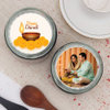 Top View of Red Velvet Jar Cake Duo For Happy Diwali