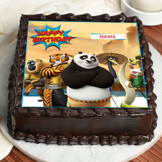 Kungfu Panda Photo Cake For Baby Boys