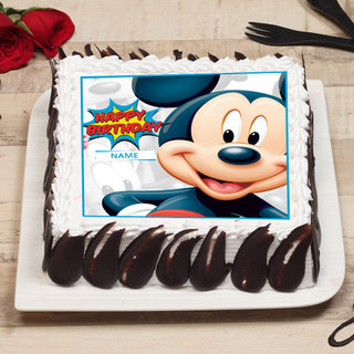 Mouseketeer Magnificence - A Birthday Photo Cake for Boys