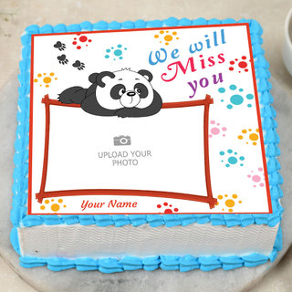 We Will Miss You Photo Cake