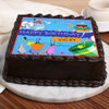 Side view of Oggy And Cockroaches Poster Cake