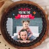 A Photo Cake for Dad- Top View