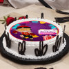 Side view of Raju Poster Cake