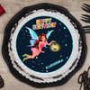 Top View of Fairy Barbie Birthday Cake