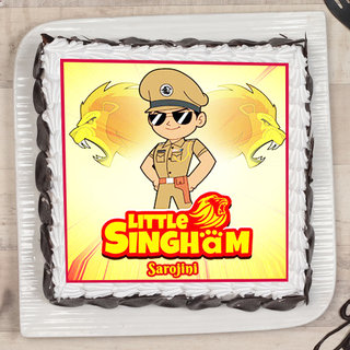 Top view of Little Singham Cake