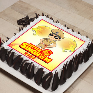 Side view of Little Singham Cake