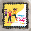 Ecstatic Friendship Day Poster Cake