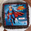 Top View of Superman Photo Cake For Boys