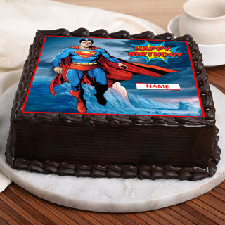 Order Superman Photo Cake For Boys Online
