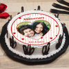 Sweetest Hug photo cake for wedding anniversary