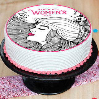Womens Day Poster Cake