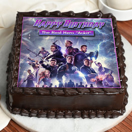Avengers Poster Cake for Fans