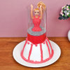 Red Pull Me Up Barbie Cake