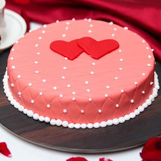 Birthday And Anniversary Fondant Cake