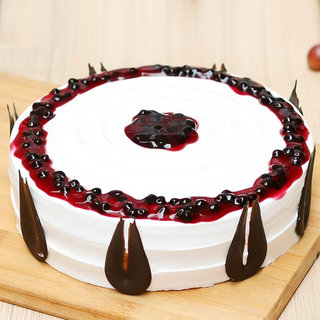 Round Shaped Blueberry Cake