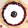Top View of Round Shaped Blueberry Cake